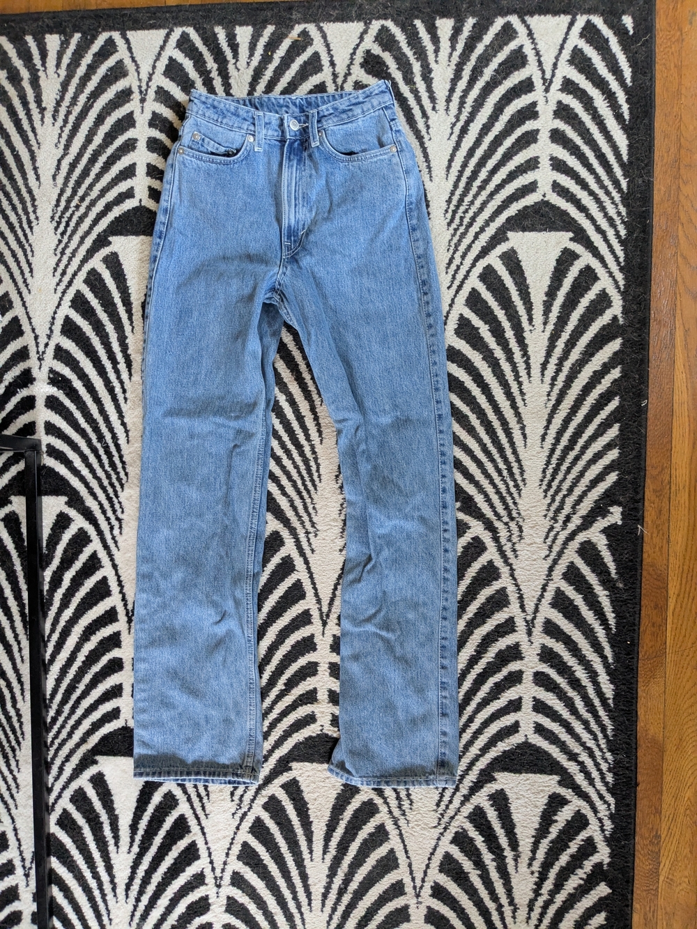 Weekday Rowe Medium Wash Straight Leg Jeans